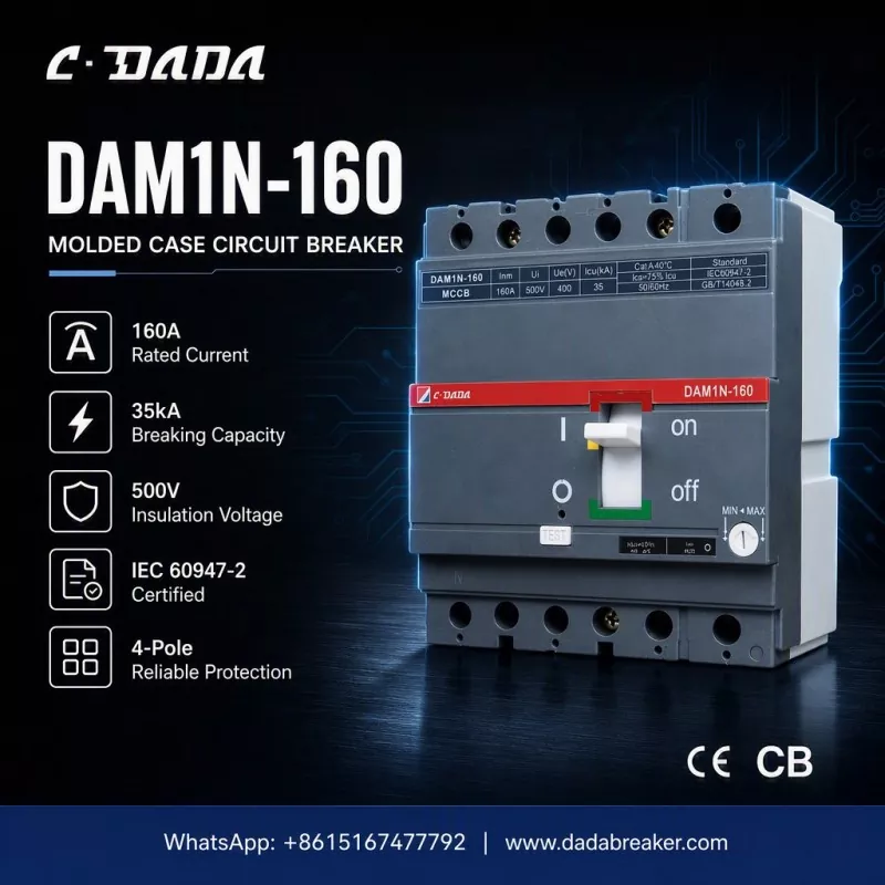 Chitetezo Cholondola cha Ma Network Network: The C·DADA DAM1N-160 MCCB